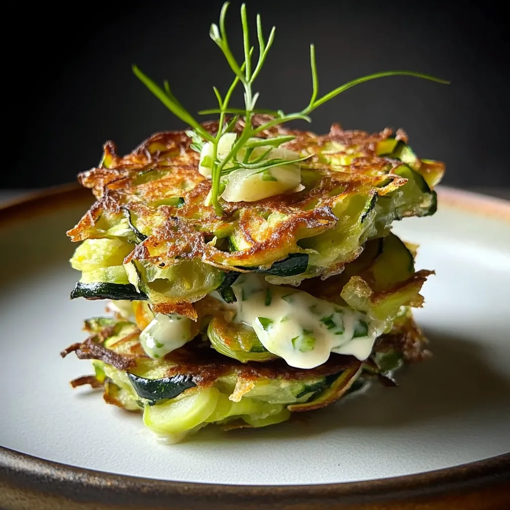 Knusprige Zucchini-Puffer | Vegetarischer Genuss