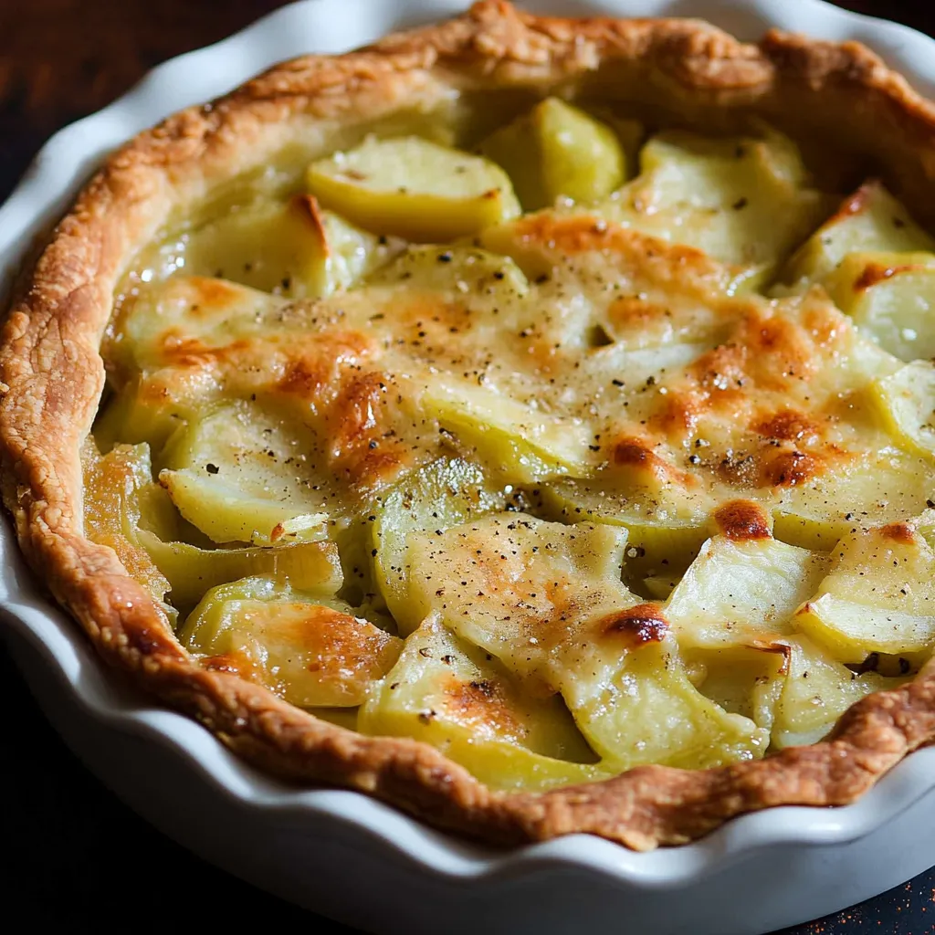 Porree und Kartoffel Tarte