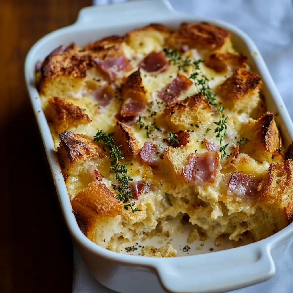 herzhafter Croque-Monsieur-Auflauf