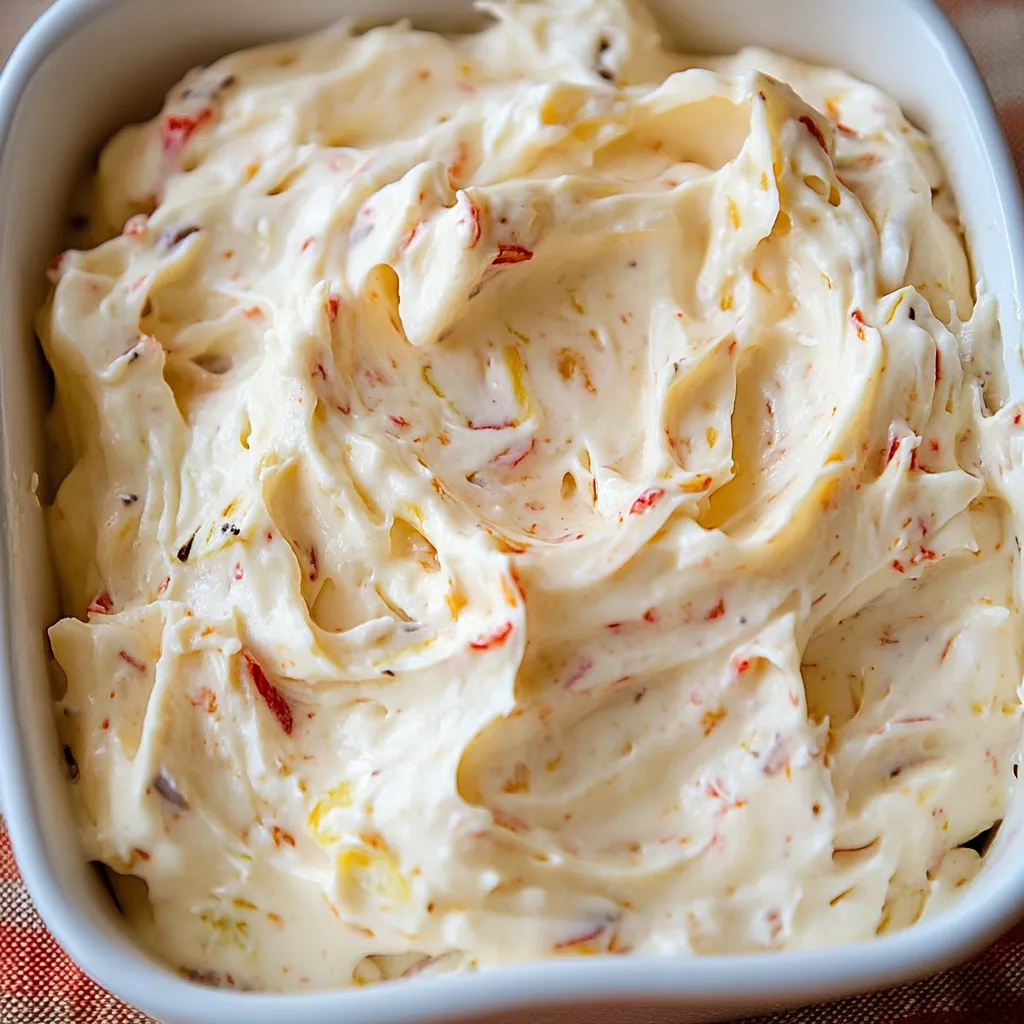 Cremiger Tex-Mex-Aufstrich mit Käse und Piment
