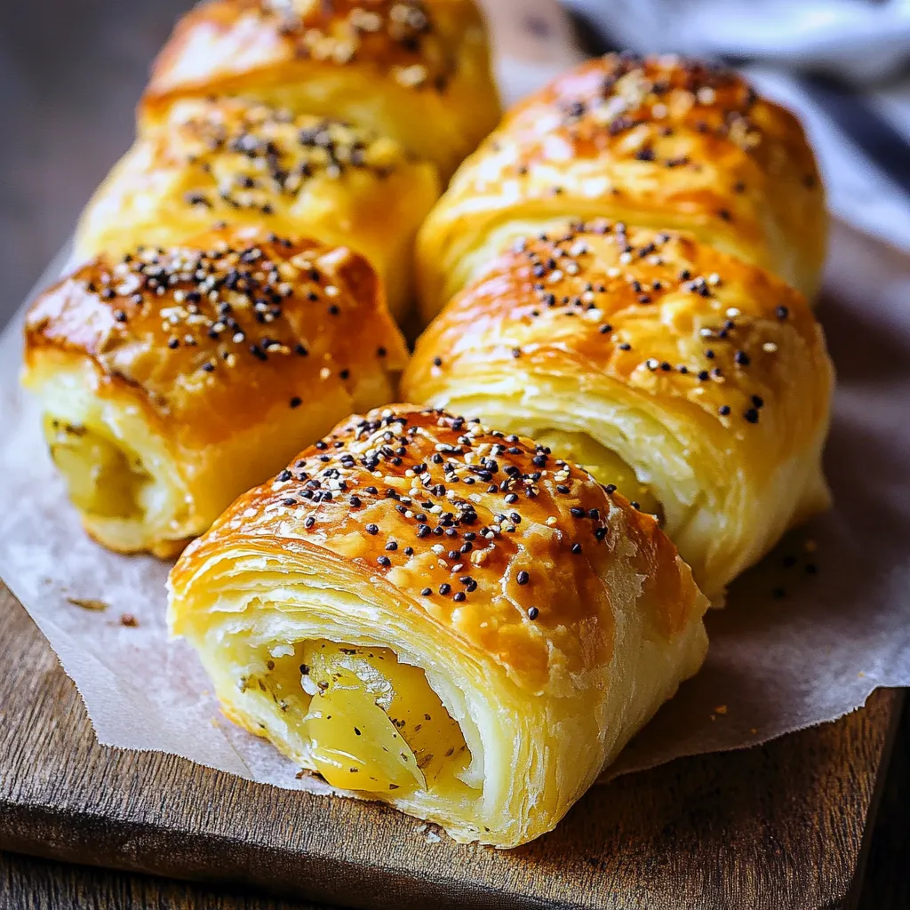 Käse-Zwiebel-Schnecken: unwiderstehlicher Snack