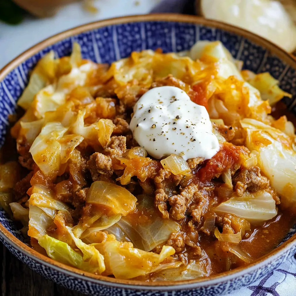 Gebratener Chou mit Hackfleisch wie bei Oma