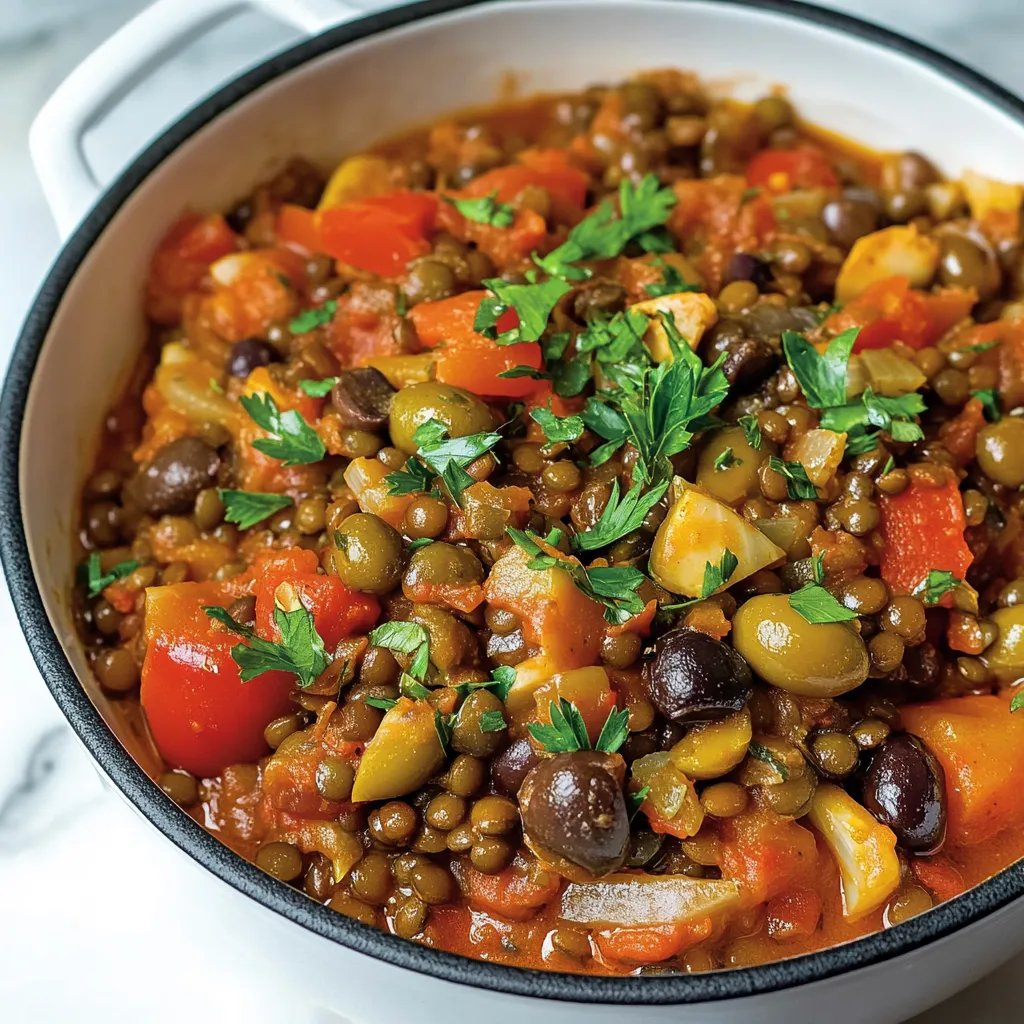 Herzhaftes Linsencacciatore – Einfach und Genial