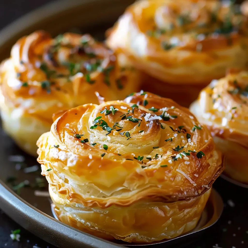 Moelleux mit Käse und Knoblauch