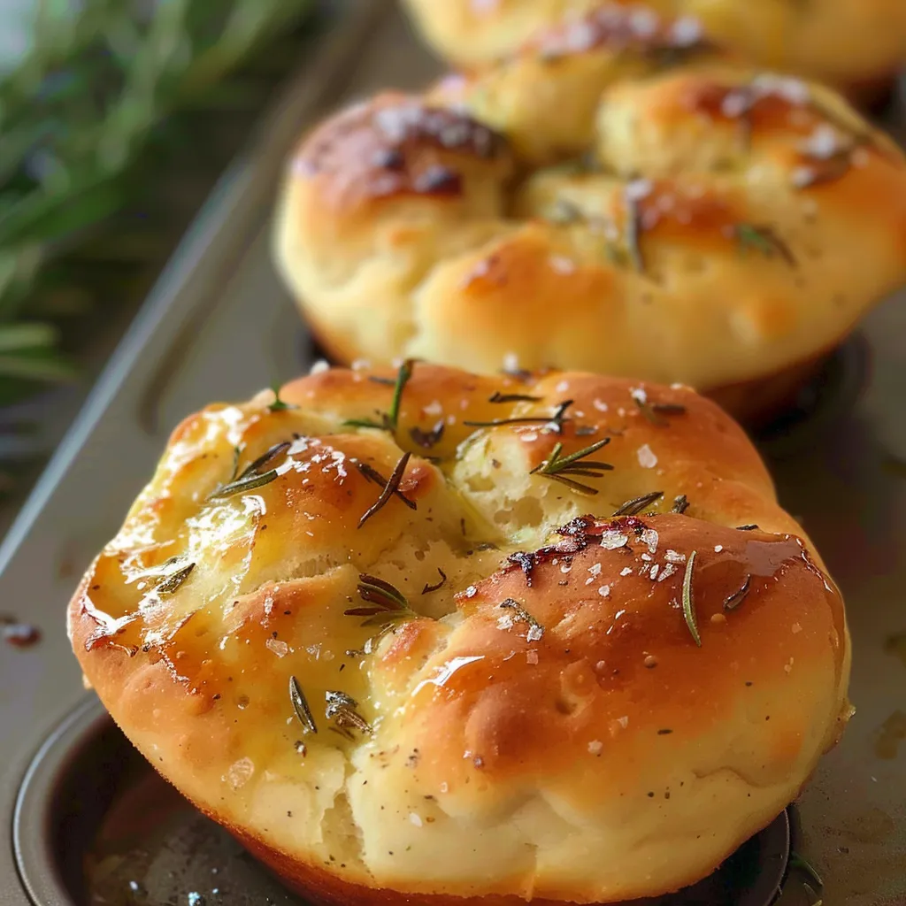 Rosmarin-Focaccia-Muffins – Perfektes Frühstück