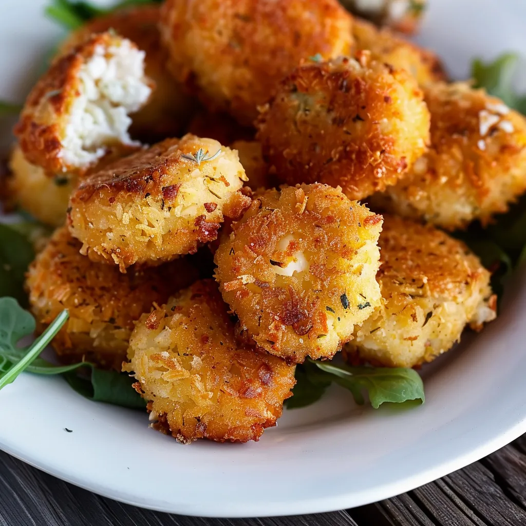 Blitzschnelle Blumenkohl-Frischkäse-Croquettes gesund & einfach