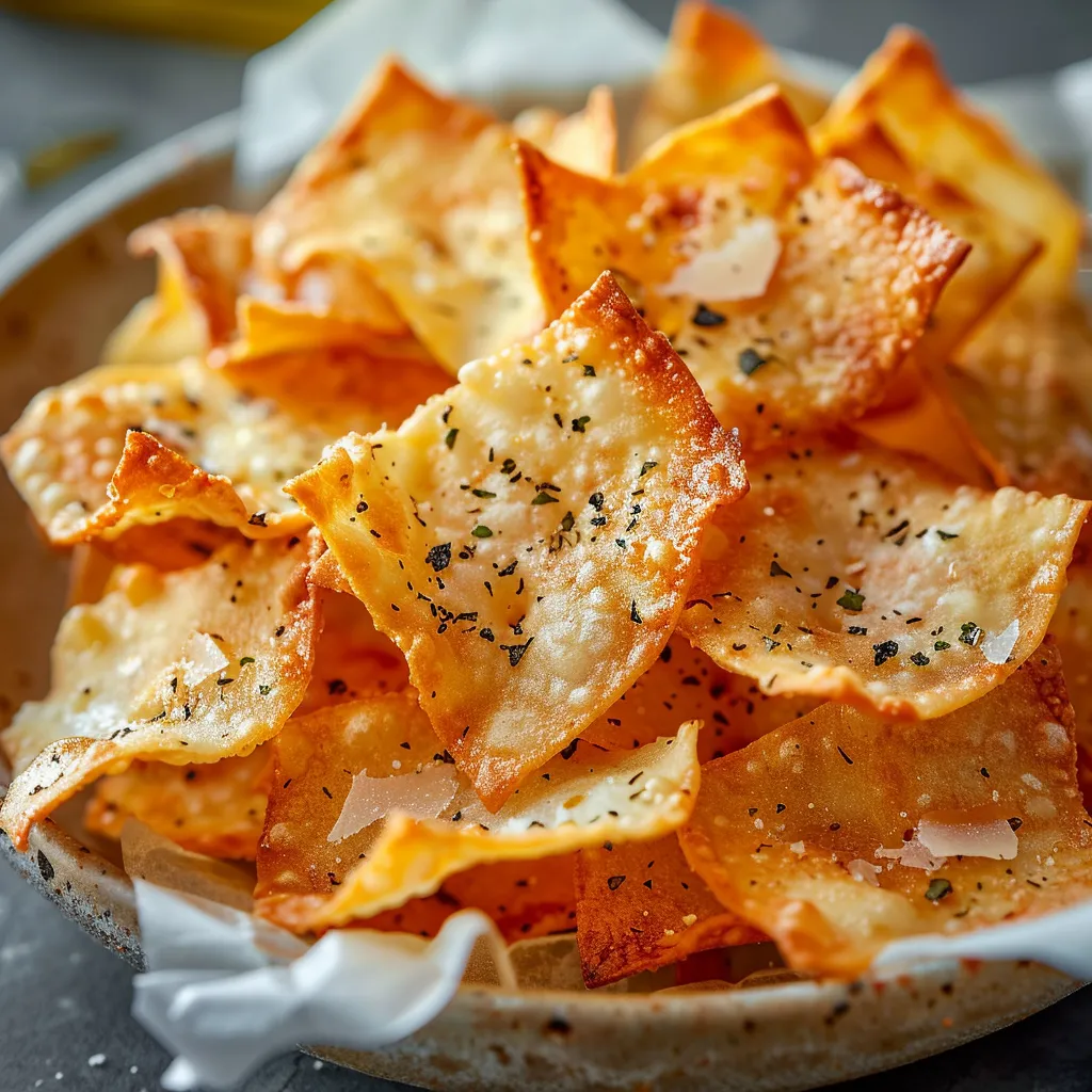 Knusprige Weißkäse-Chips