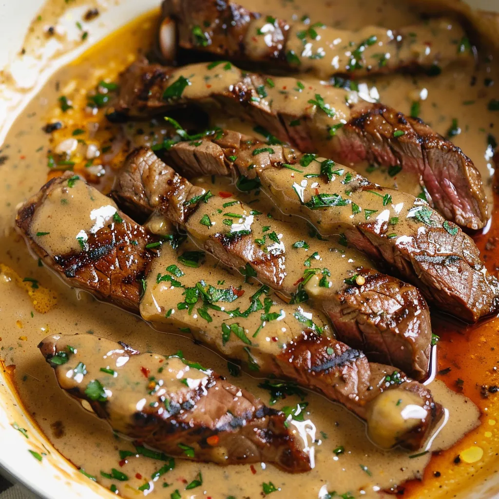 Zarter Steak mit Sauce