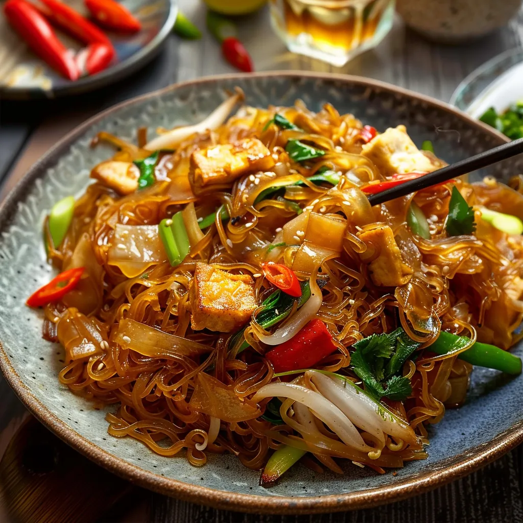 Veganes Pad Woon Sen – Schnelles Thai-Gericht