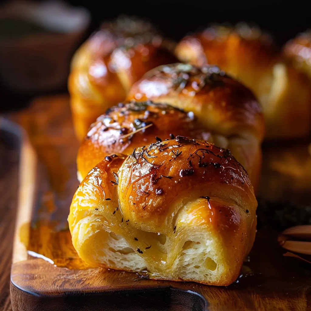 Weiche Brioches mit Honig und Salbei