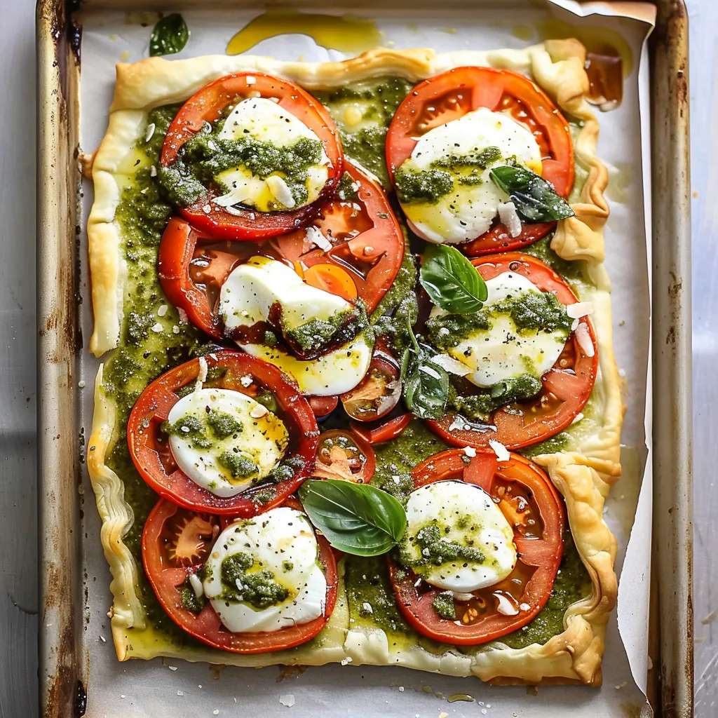 Caprese Pizza mit Pesto – italienisch leicht