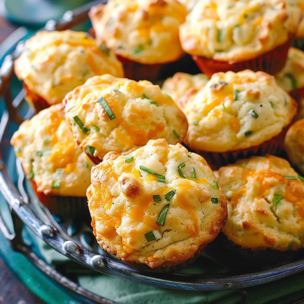 Herzhafte Cheddar-Basilikum Muffins – einfach gemacht