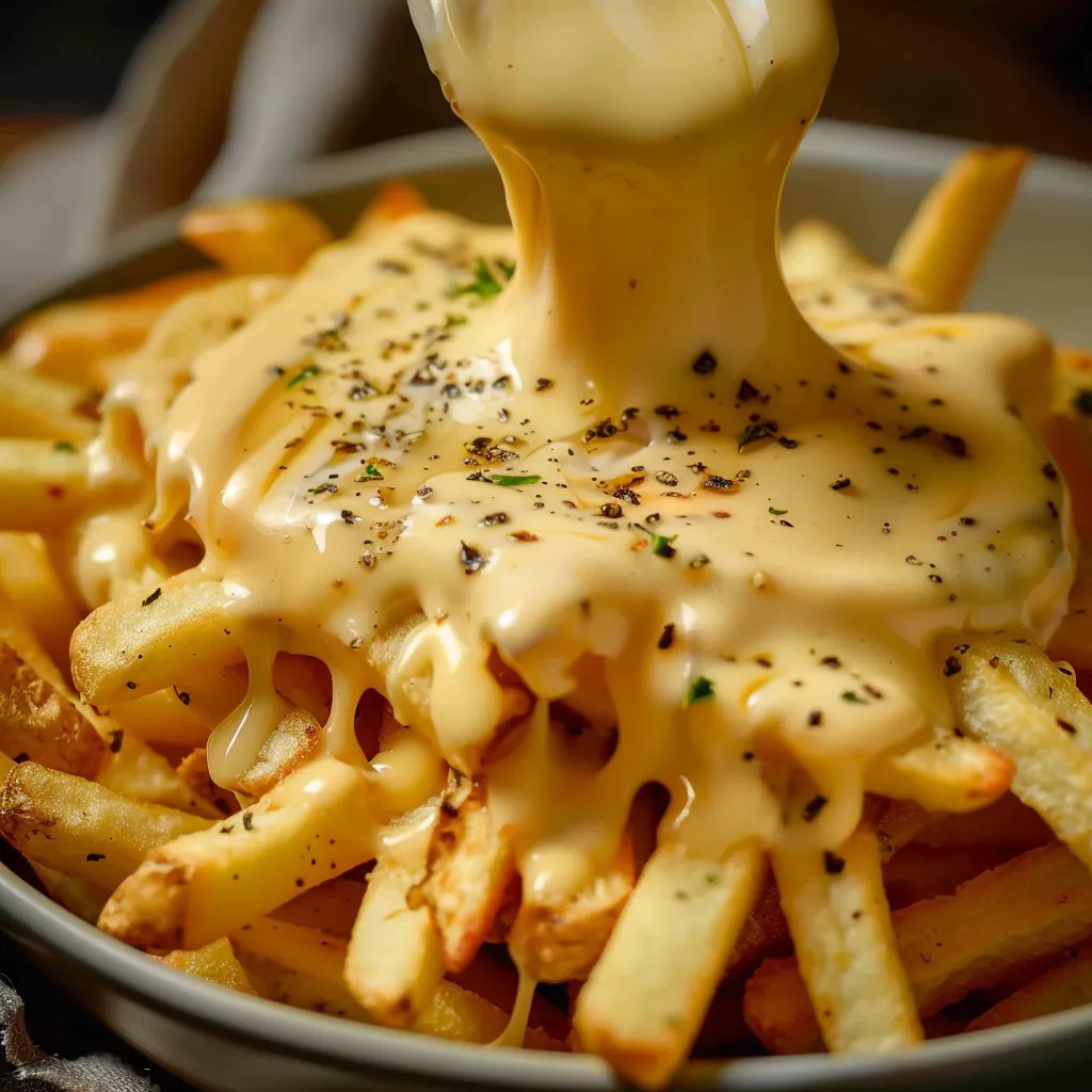 Hausgemachte Käsesoße für die besten Pommes