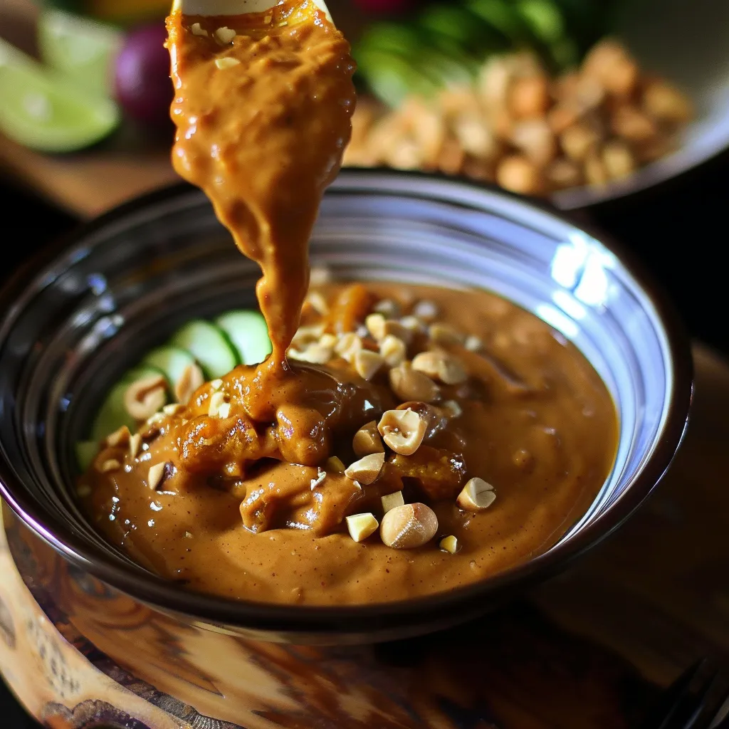 Hausgemachte Satay-Soße, thailändisch