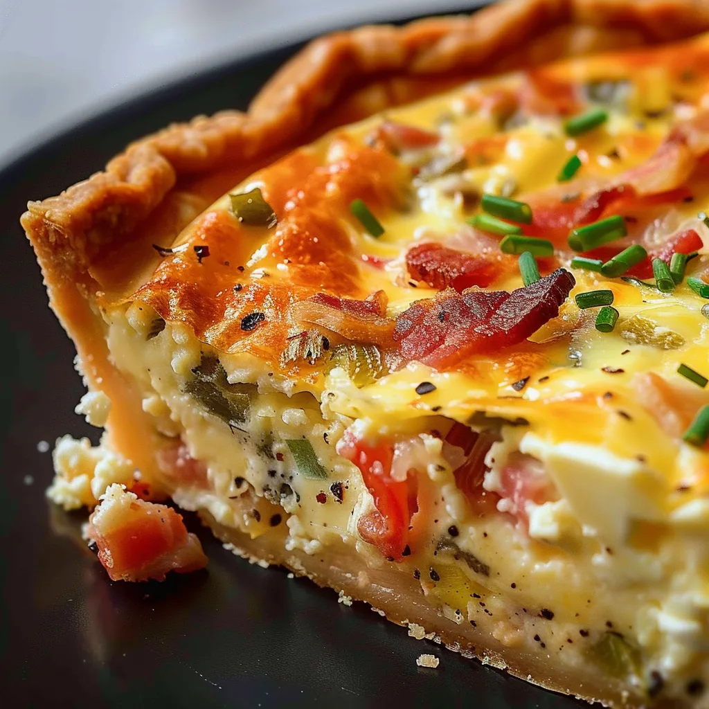 Herzhafte Gemüse-Bacon-Quiche