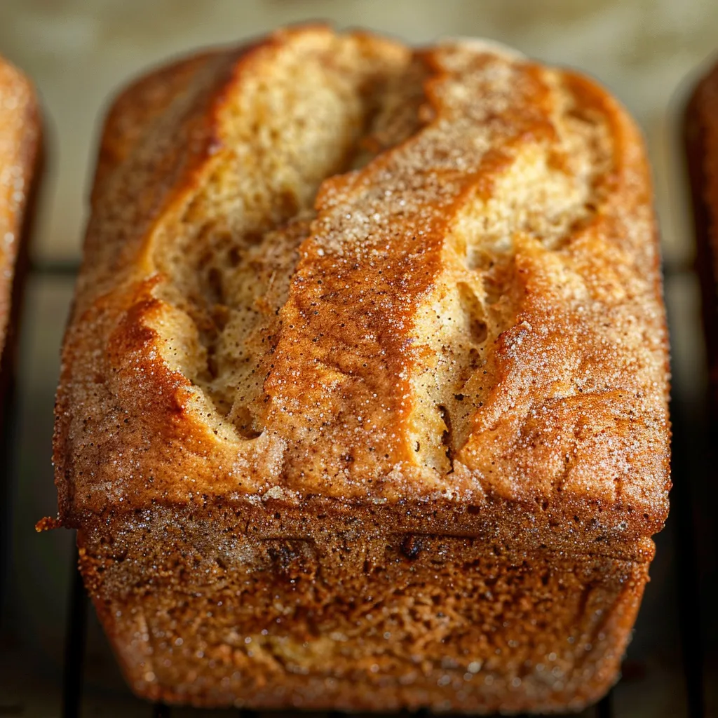 Brot mit Apfelkompott und Zimt