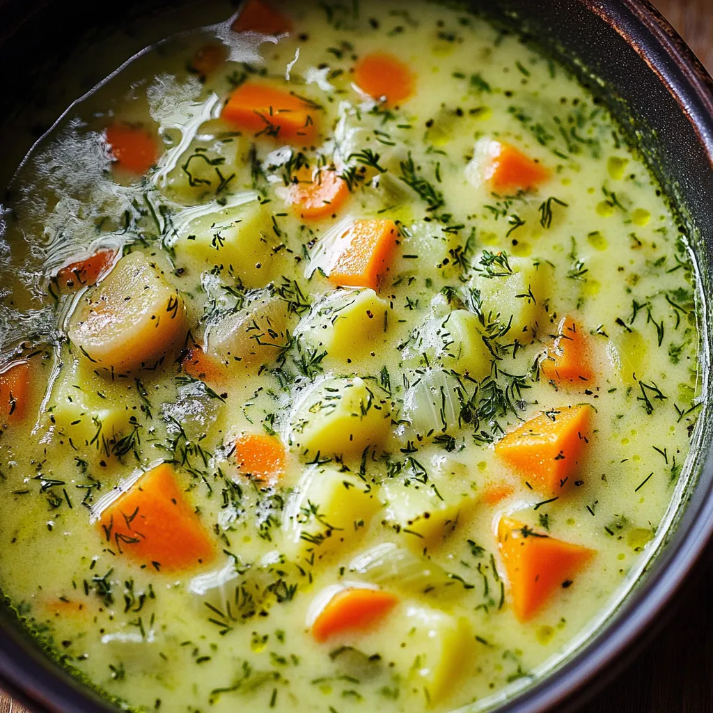Polnische Suppe mit Aneth
