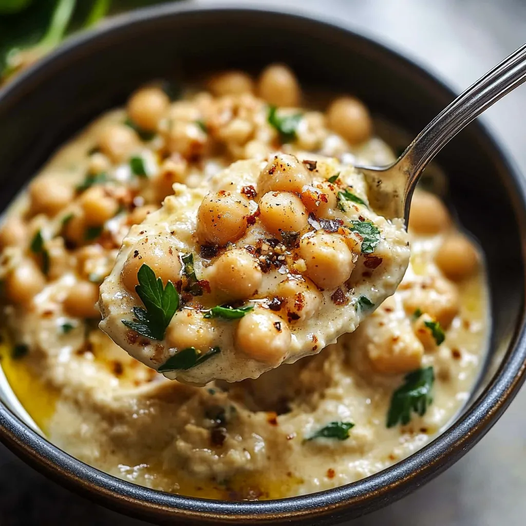 Cremig warme Pois Chiches mit Tahini
