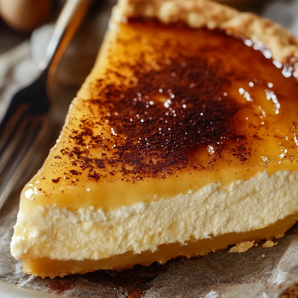 Leichter Melopita Käsekuchen ohne Boden mit Honig