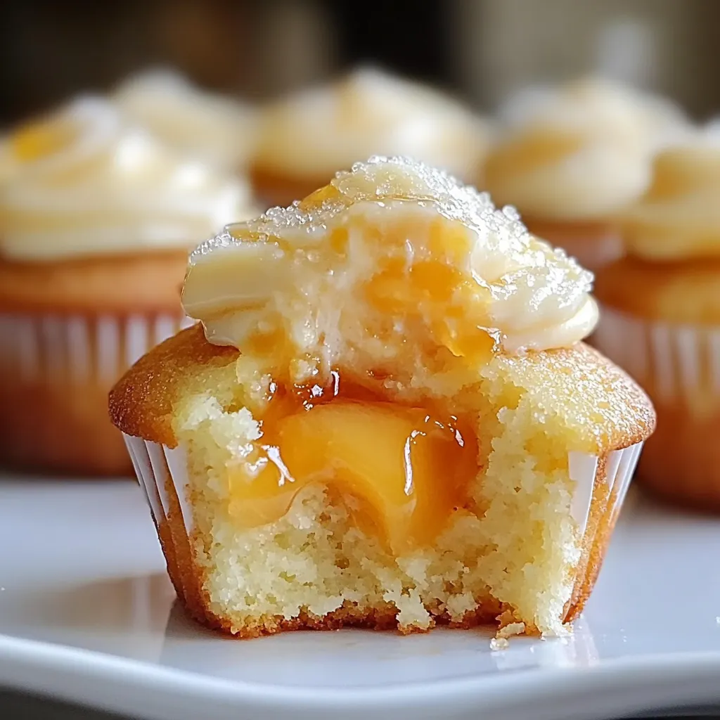 Saftige Honig-Pfirsich-Cupcakes