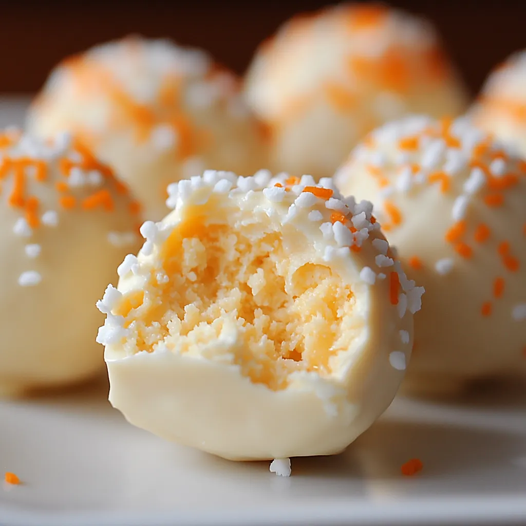 Cremige Orangen-Trüffel ohne Backen