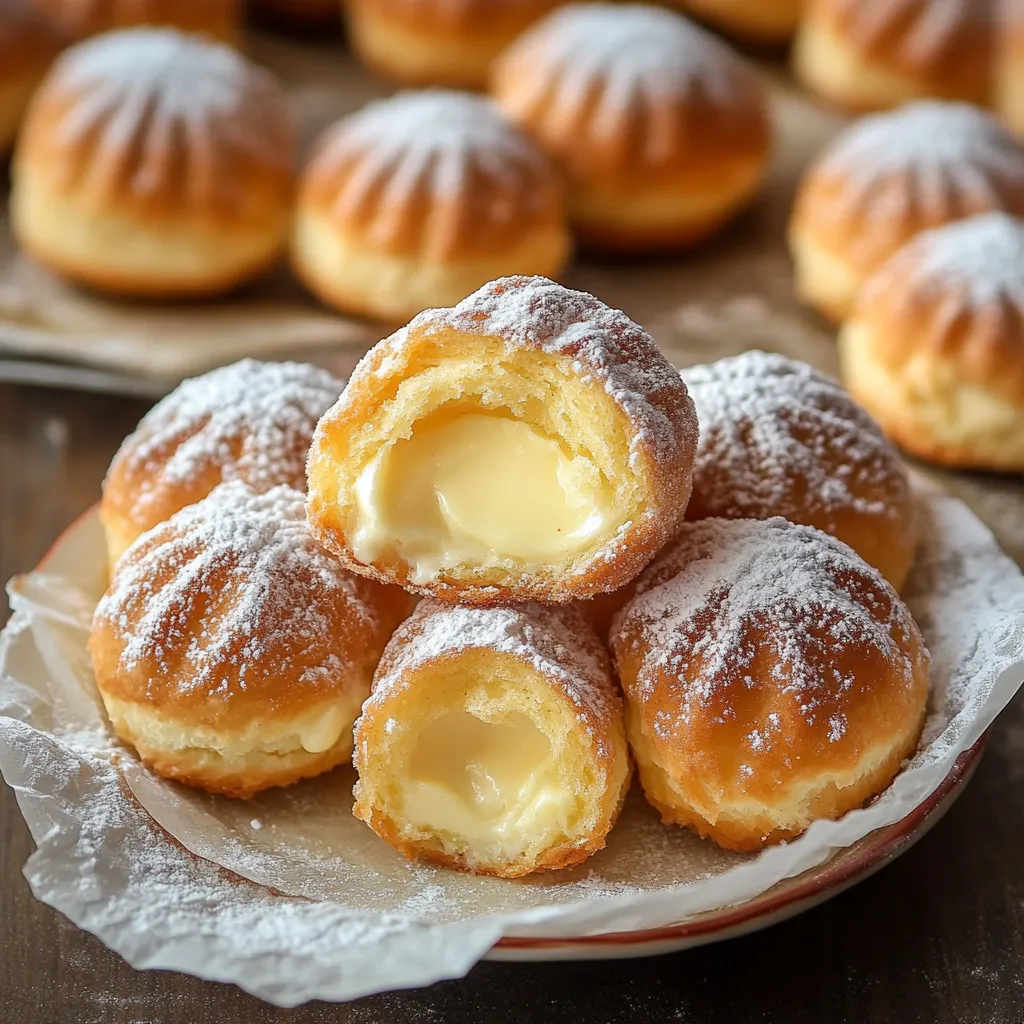 Gefüllte Bomboloni mit Creme