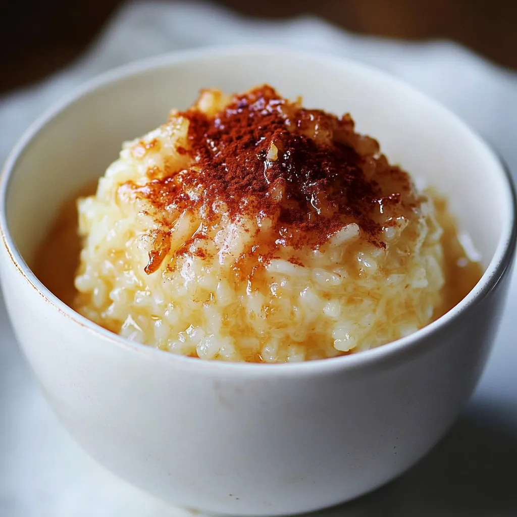 Cremiger Kokosmilch-Milchreis mit Gewürzen und Karamellkruste