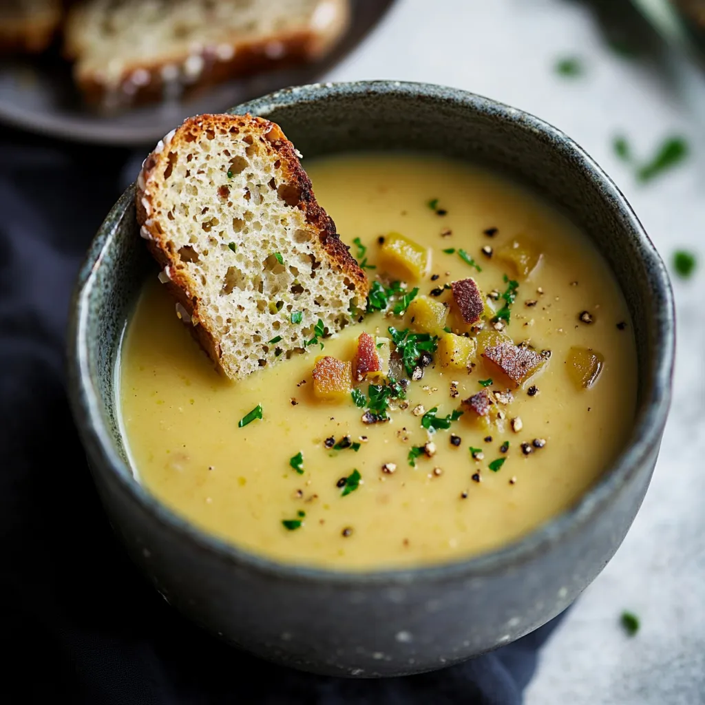 Cremige Irische Gemüsesuppe mit Brokkoli und Kartoffeln