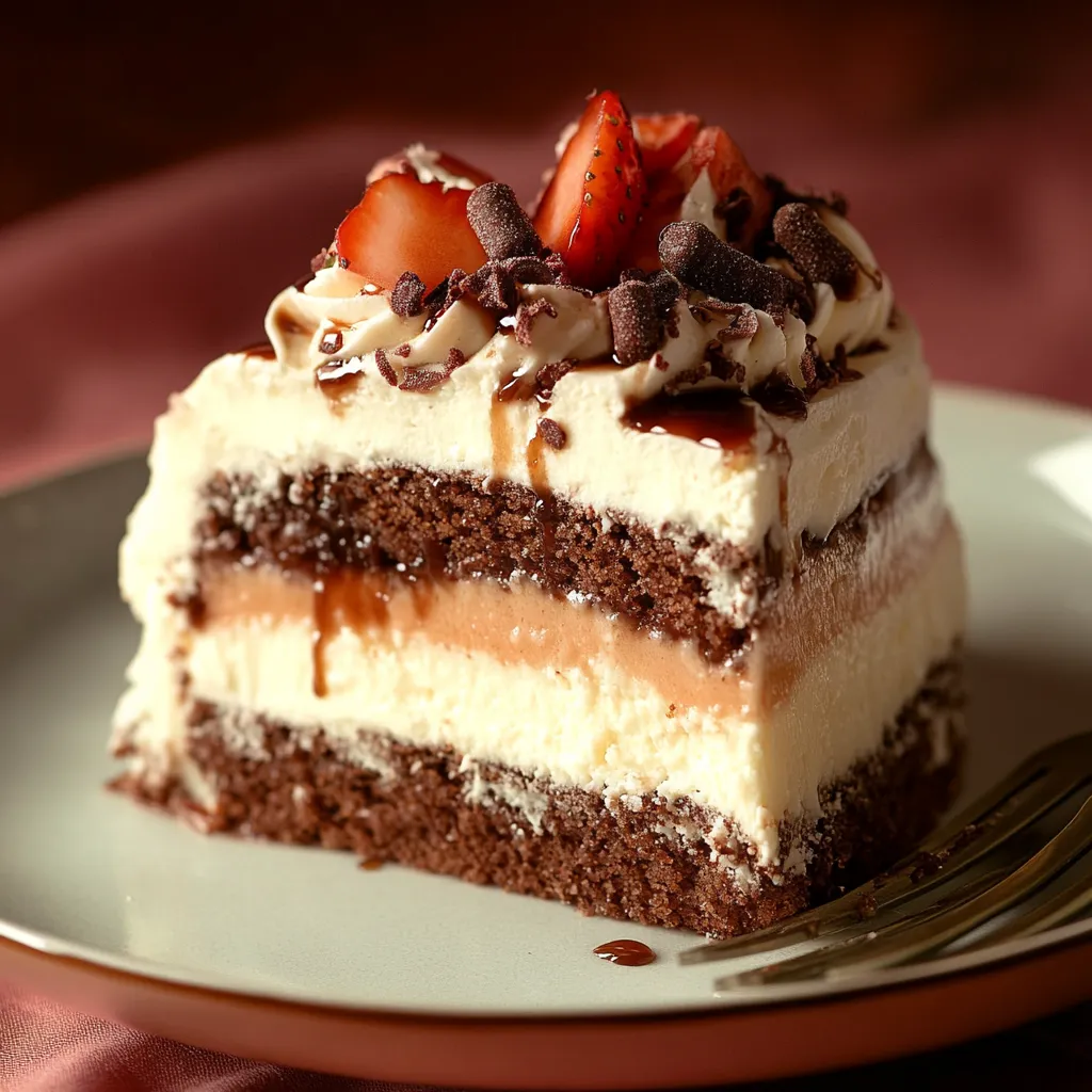 Glutenfreier Schmoo-Kuchen mit Karamell und Sahne