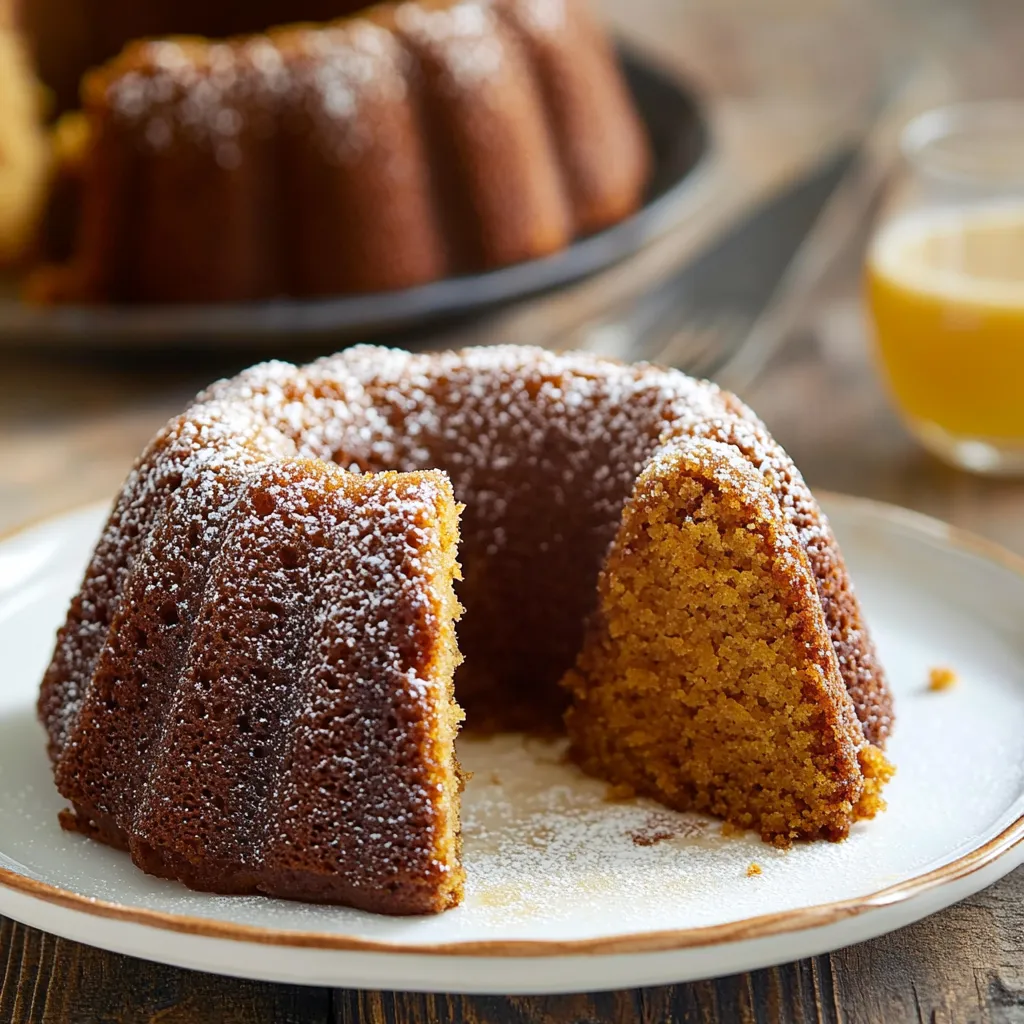 Ein sündhaft saftiger glutenfreier Kuchen mit Honig und feinen Gewürzen