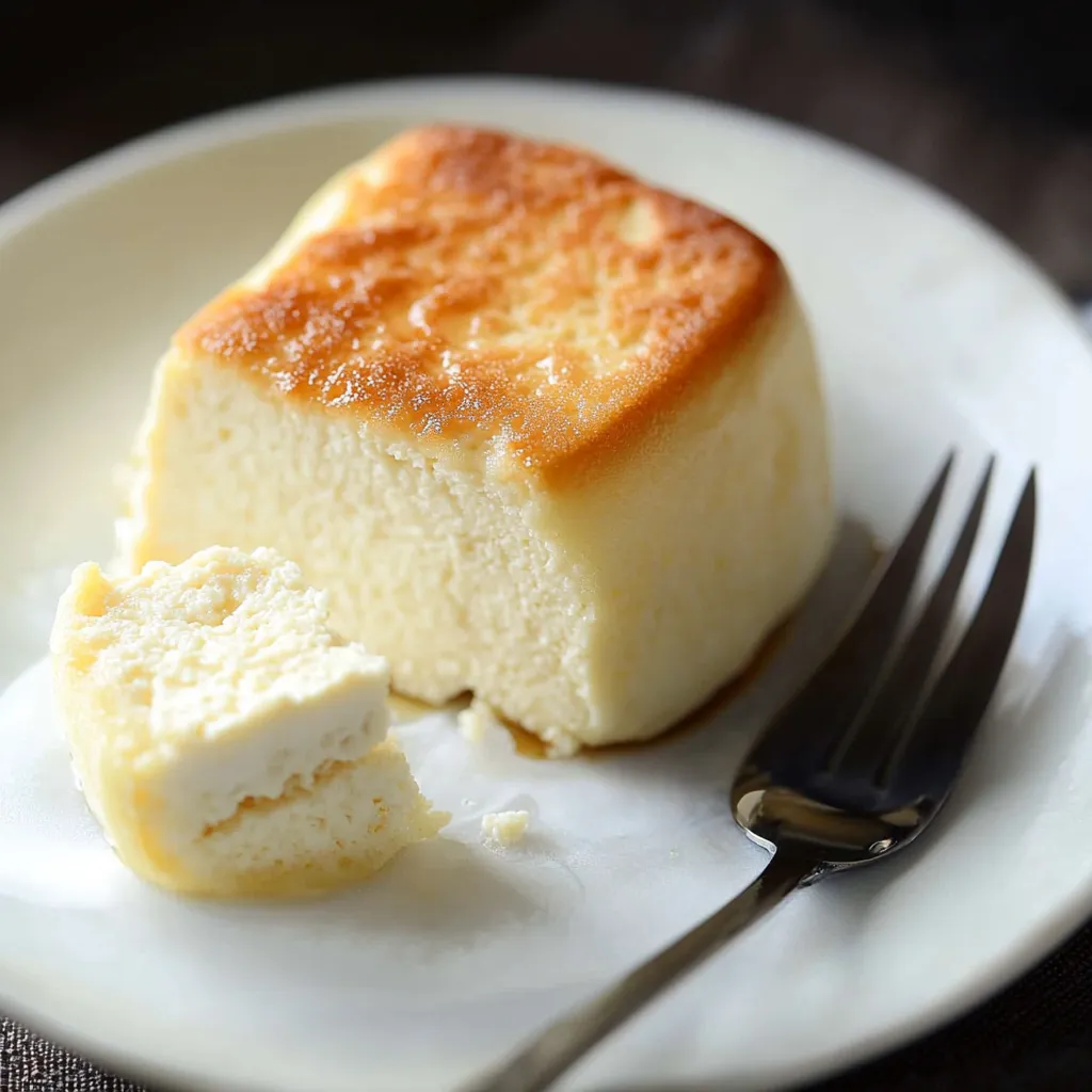 Japanischer Tofu Soufflé Cheesecake