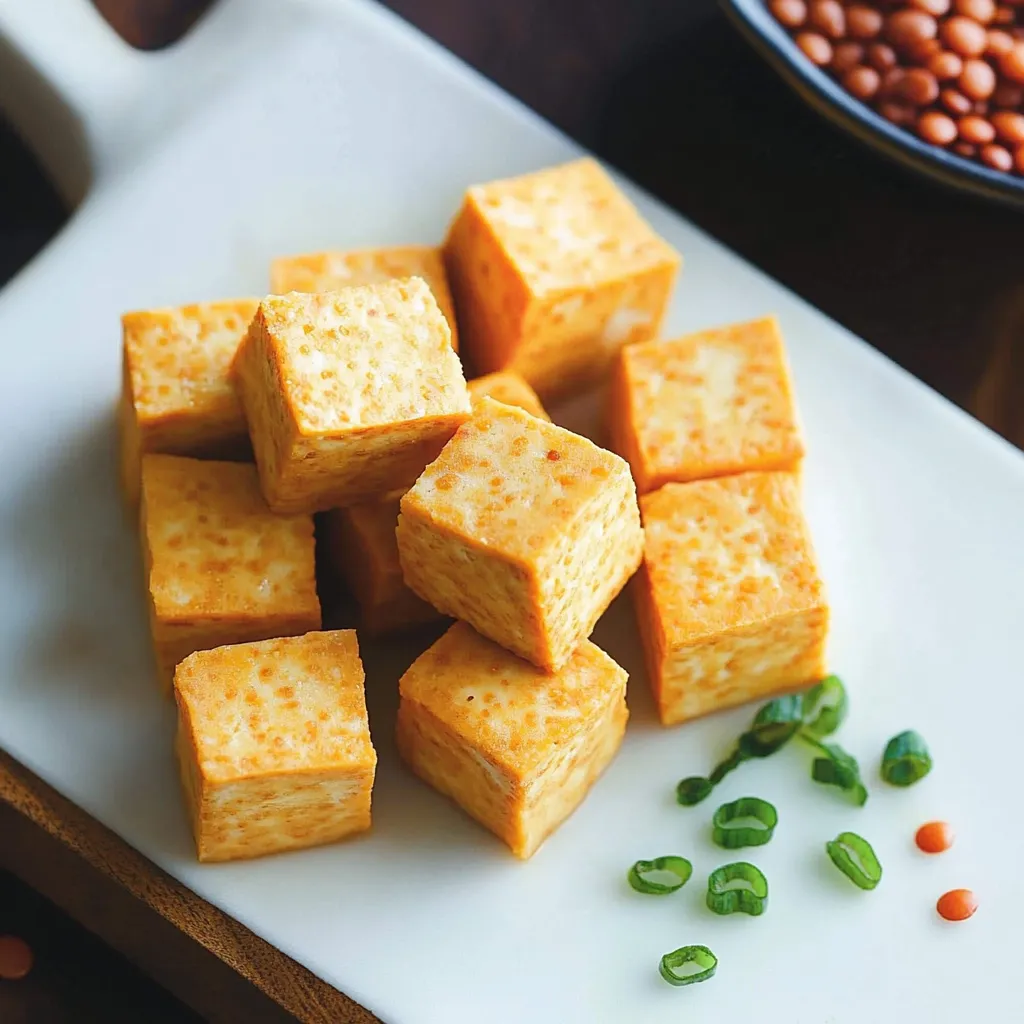 Eine Küchenrevolution: selbstgemachter Tofu aus nur einer Zutat, ohne Soja, super einfach gemacht