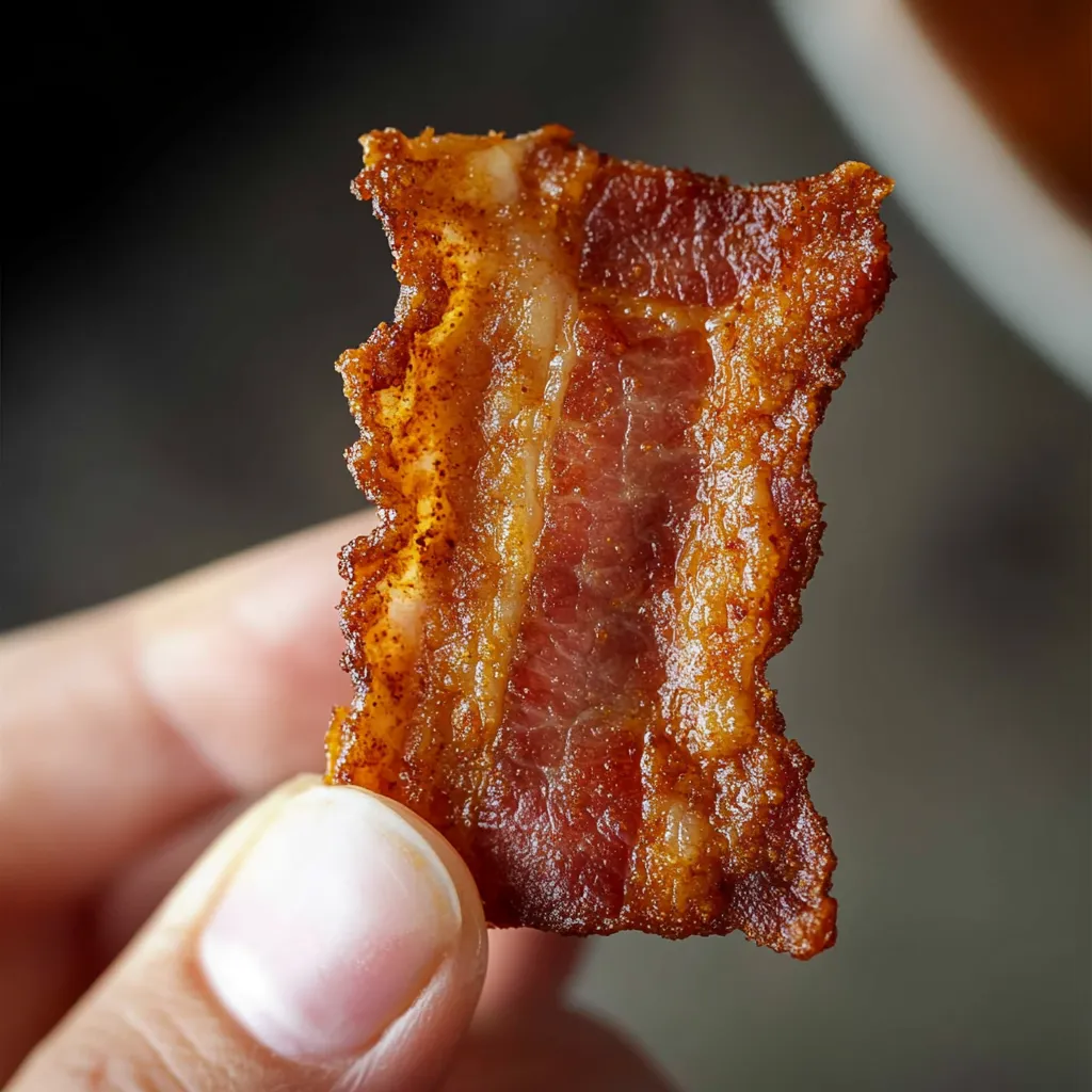 Veggie-Bacon, superknusprig und richtig lecker als schneller Snack oder Beilage
