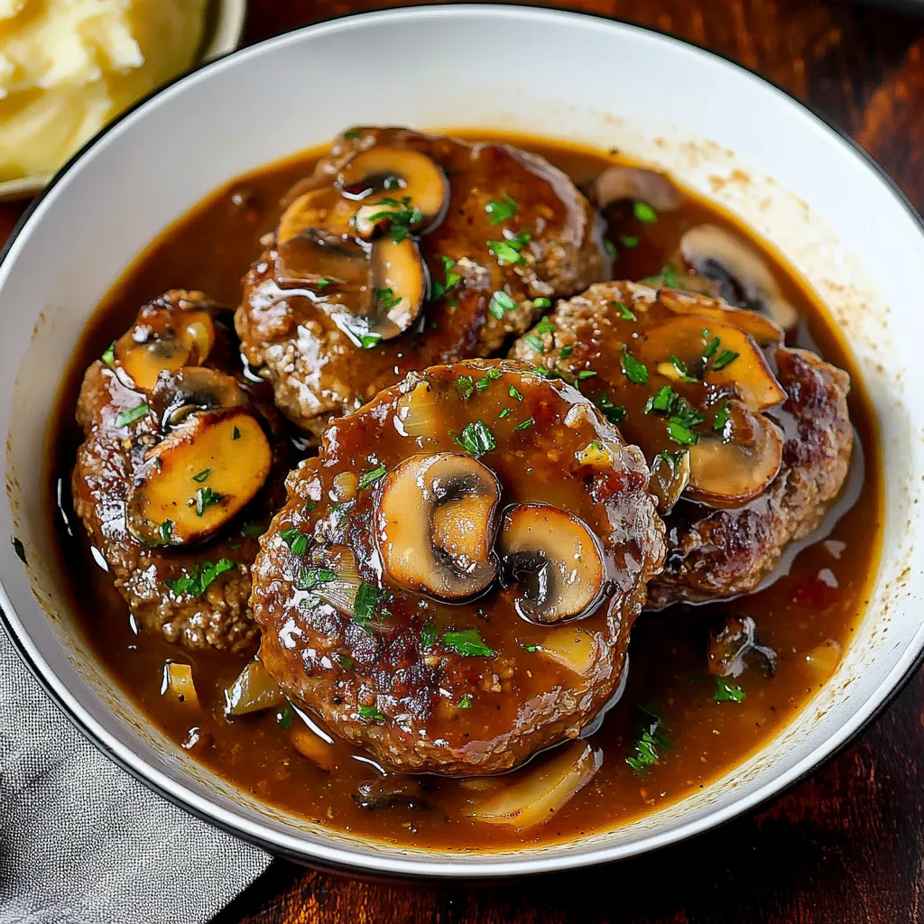 Salisbury Steaks à la Bobby Flay