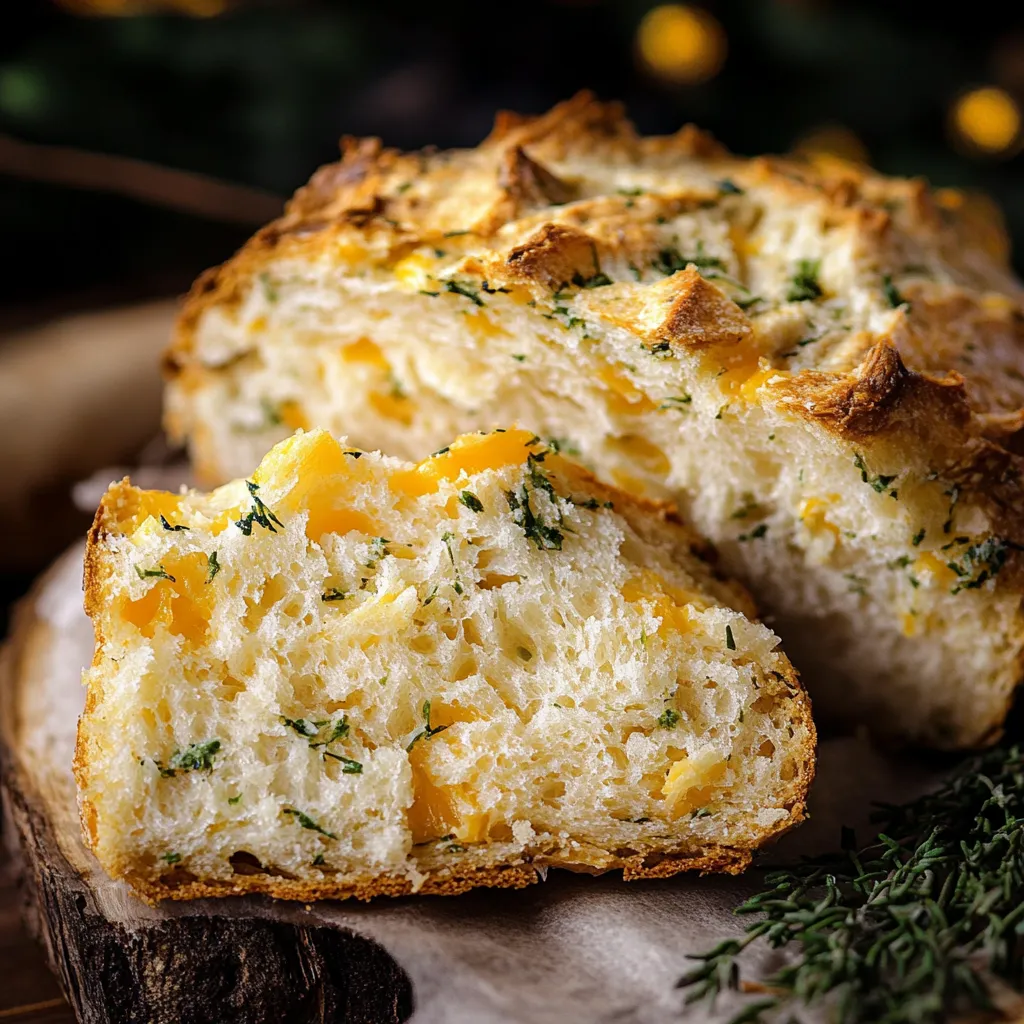 Knuspriges Kräuterbrot mit zartschmelzendem Cheddar