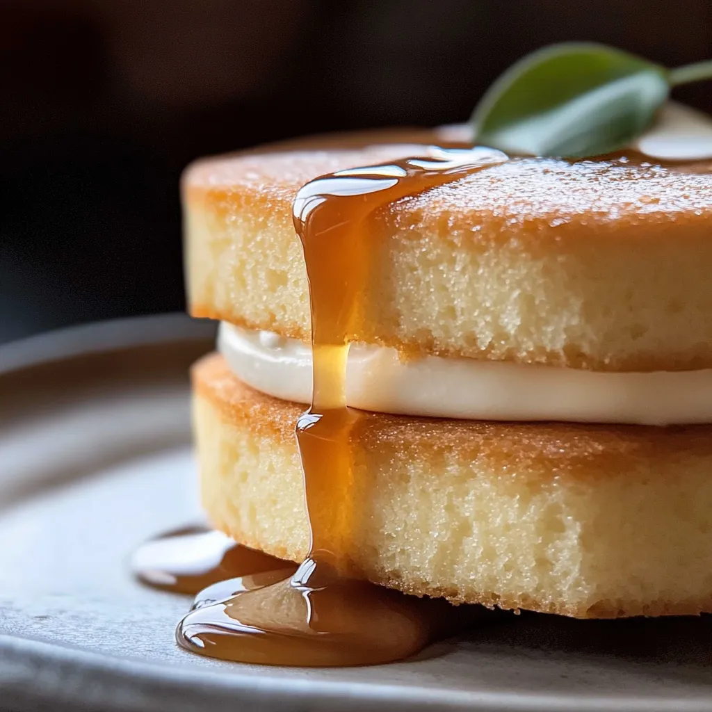 Luftiger Whiskey-Kuchen mit Karamellguss