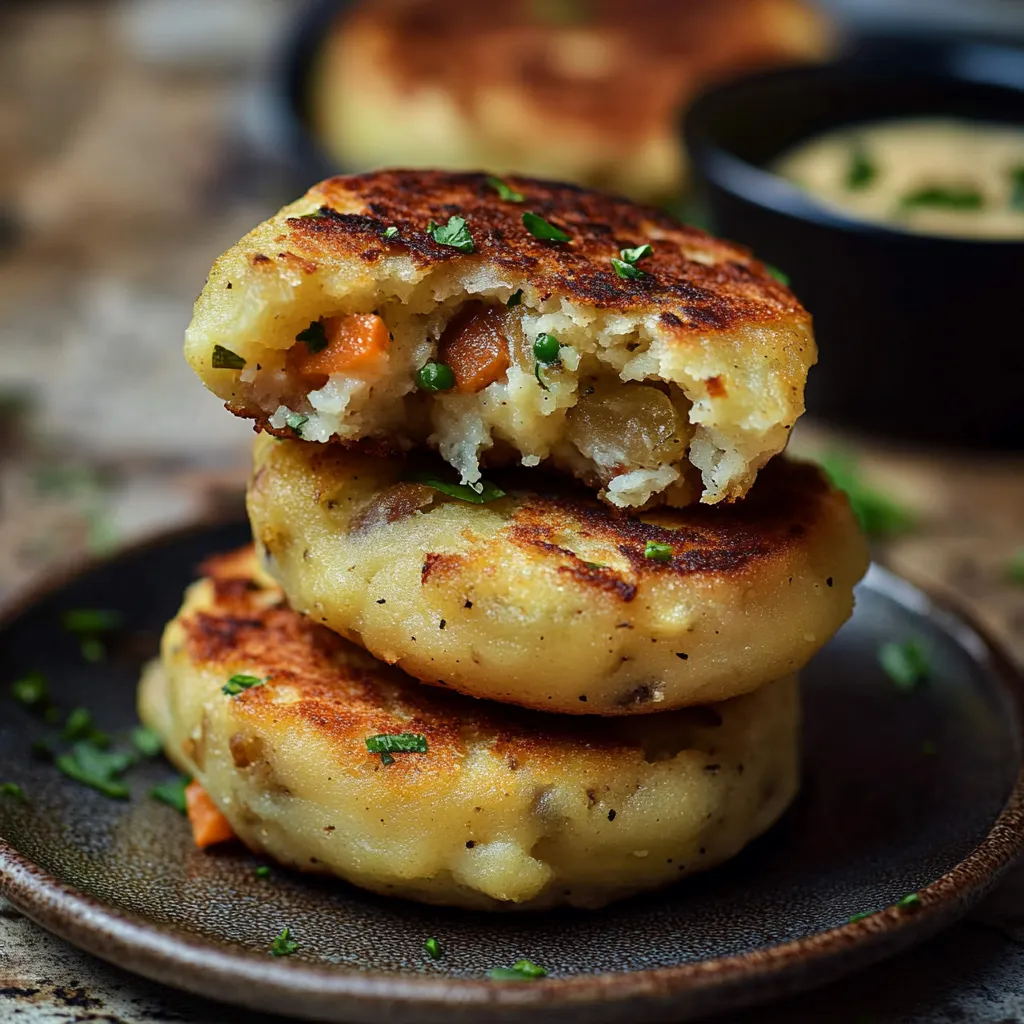 Vegane und glutenfreie Kartoffel-Taler in Zubereitung