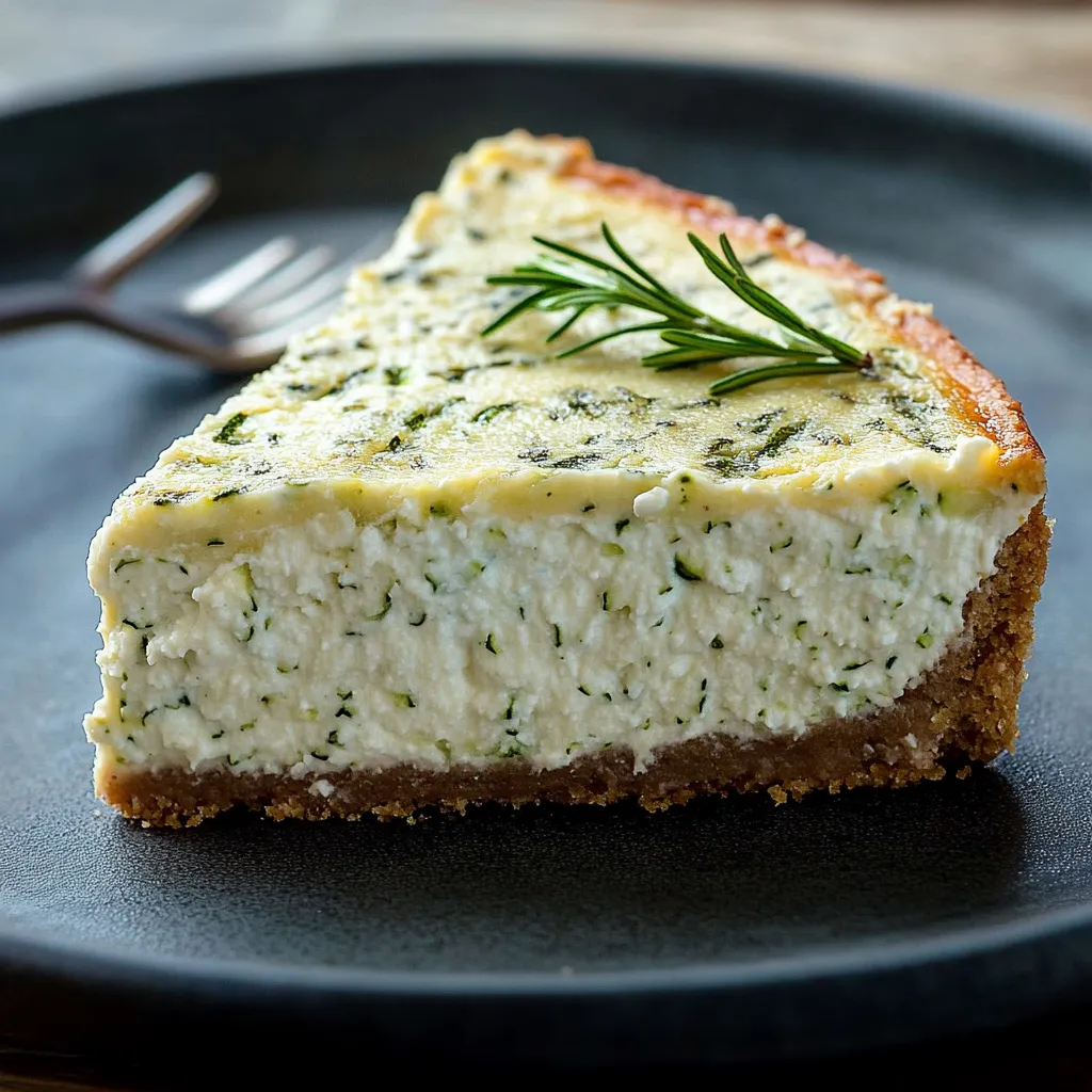 Würziger Zucchini-Käsekuchen mit Ricotta