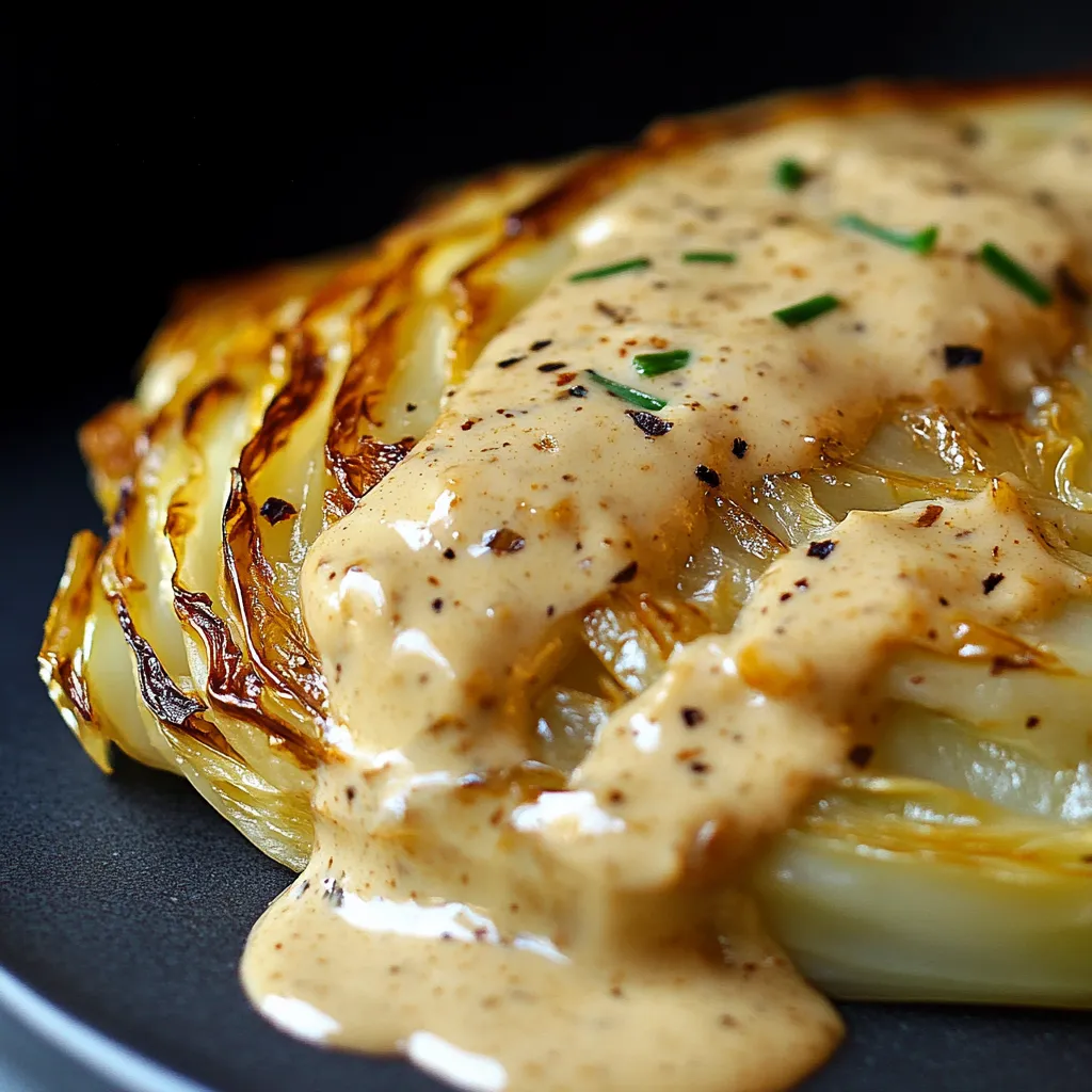 Gebackener Chou mit Dijon-Sauce