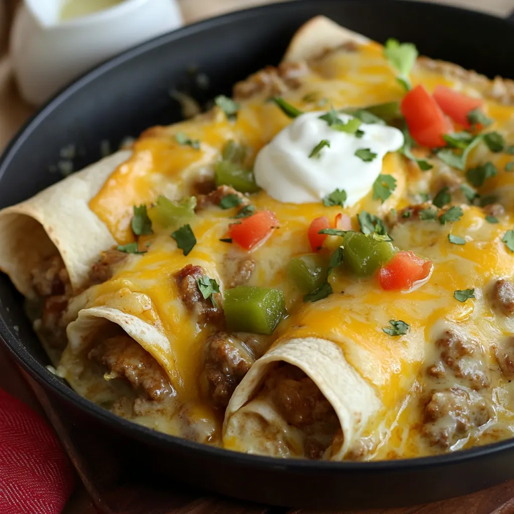 Cremige grüne Enchiladas