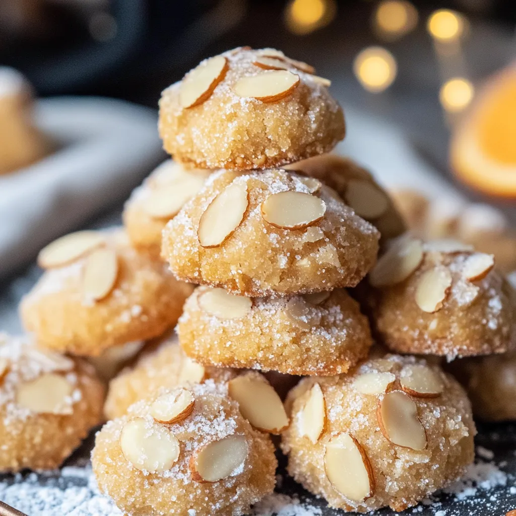 Leckere Ricciarelli Mandeln