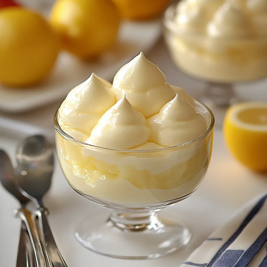 Leichte Zitronen-Mousse