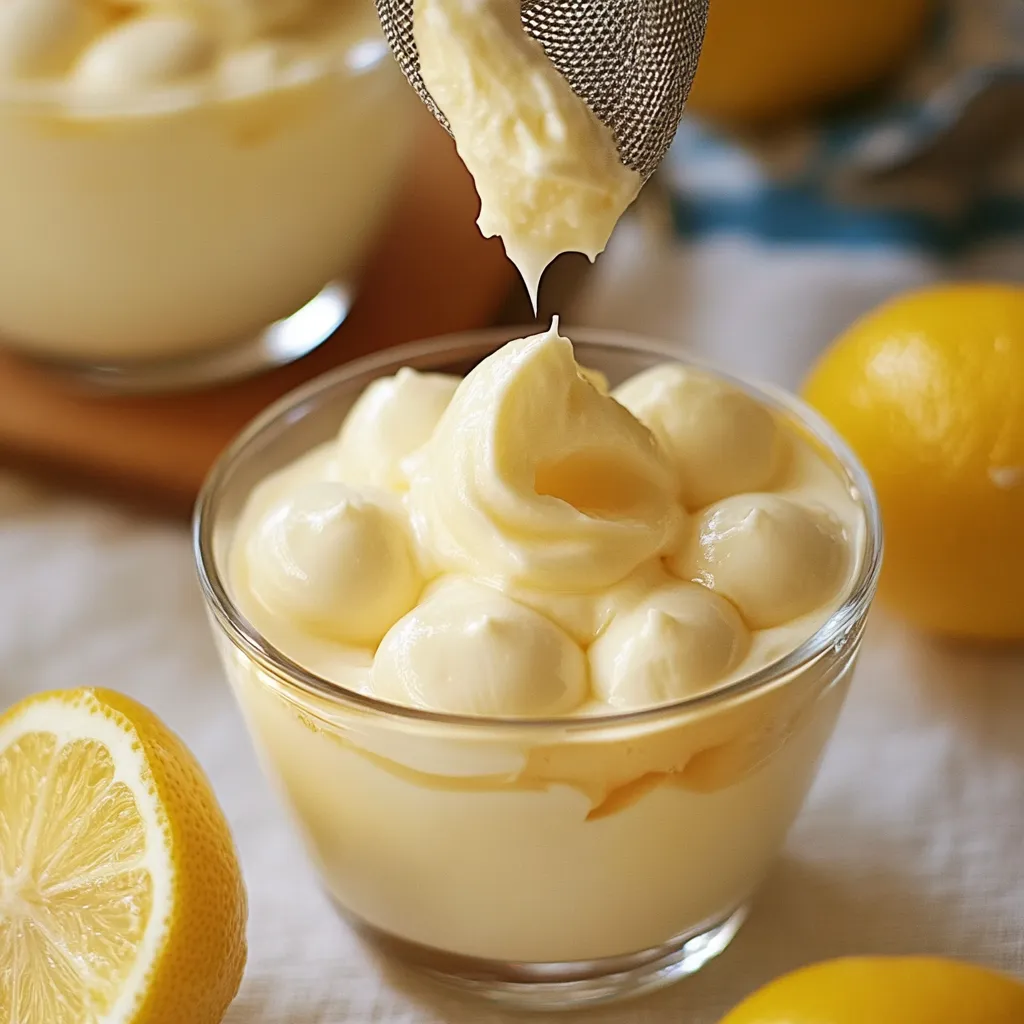 Luftige und leckere Zitronenmousse