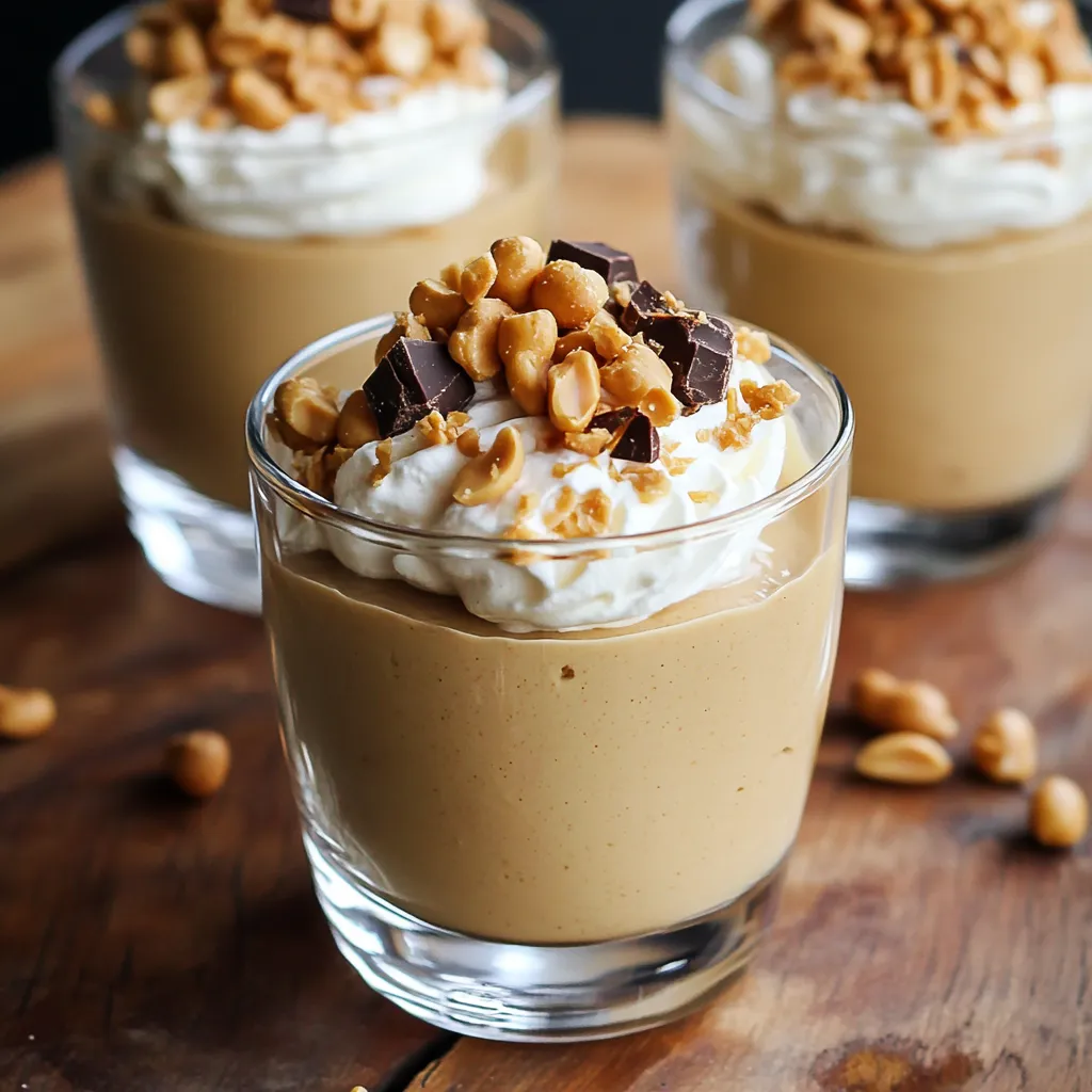 Luftiges Erdnussbutter-Mousse