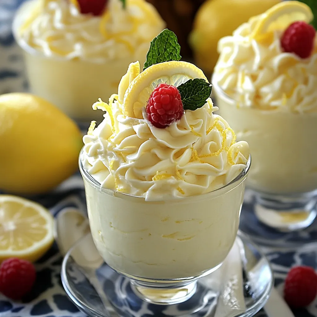 Zitronen-Mousse: frisch, cremig, einfach herrlich