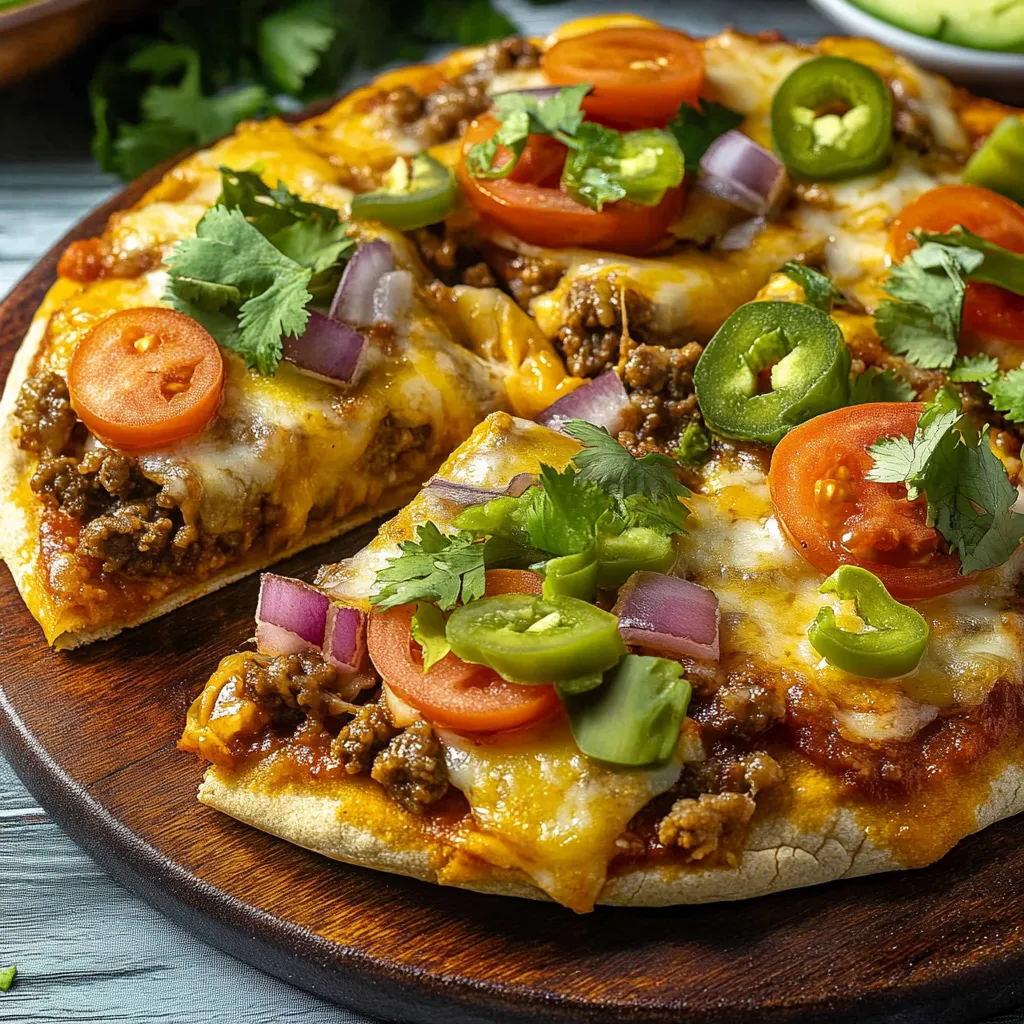 Mexikanische knusper pizza