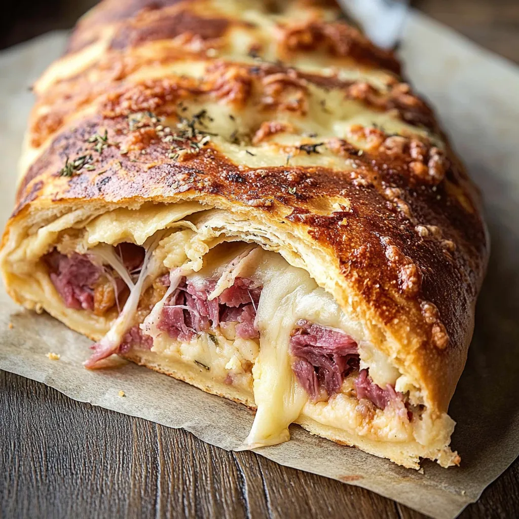 Stromboli mit Rind und Kohl