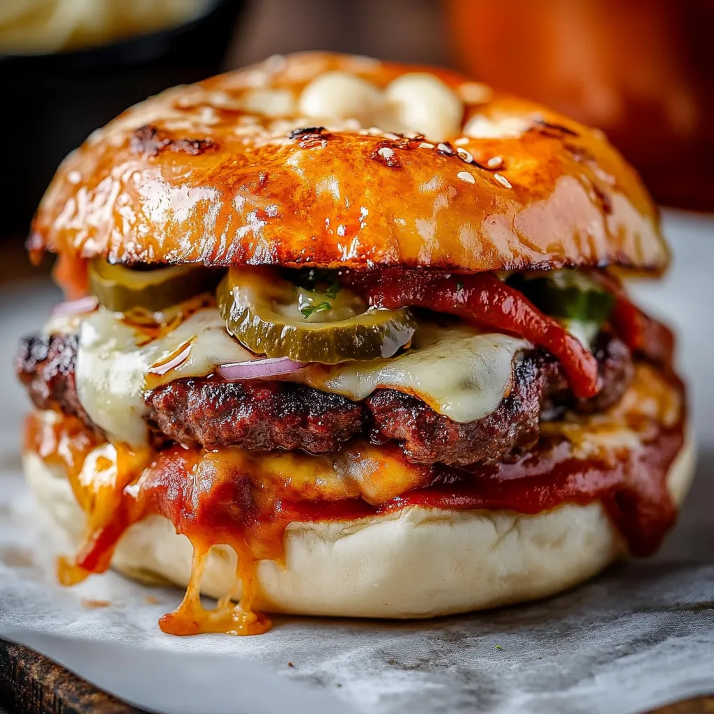 Erlebe köstliche Pizza-Burger mit einfachem Rezept