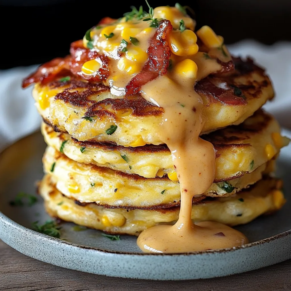 Leckere Bacon-Mais-Crêpes