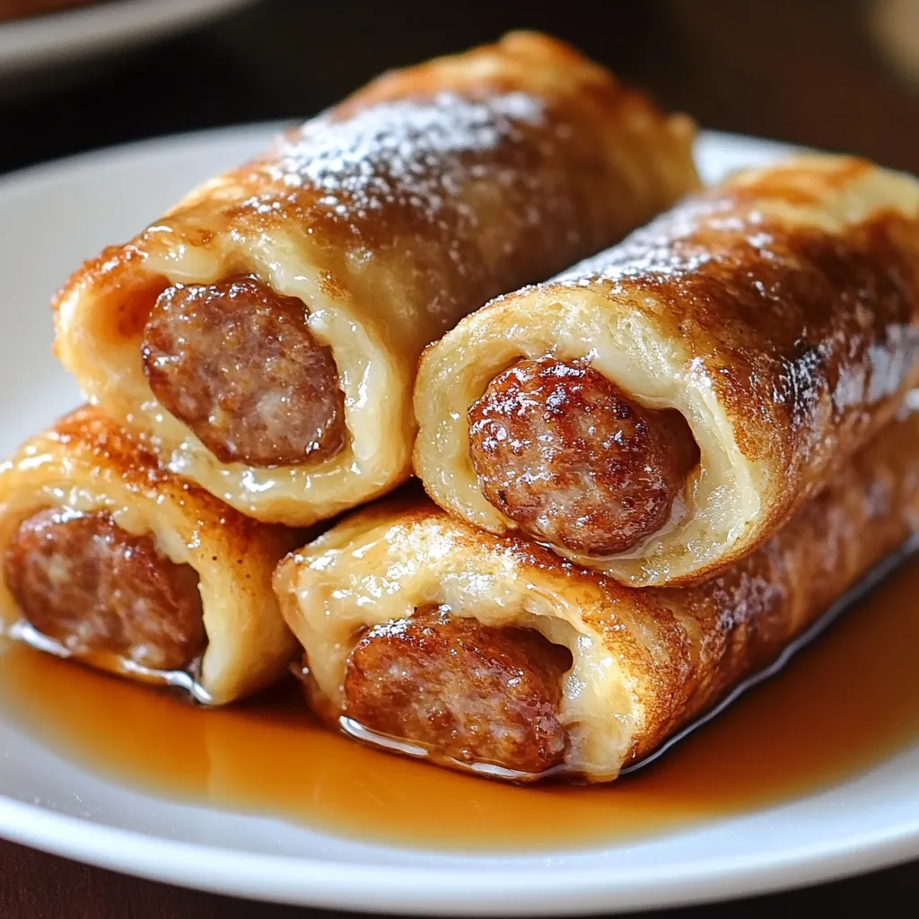 Knusprige Wurst Röllchen